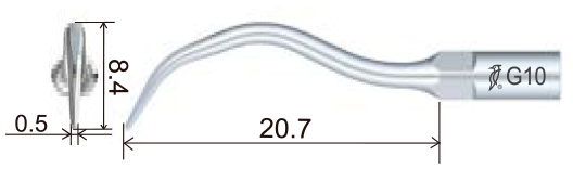 Размеры наконечника для скалера